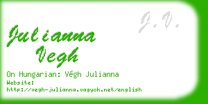 julianna vegh business card