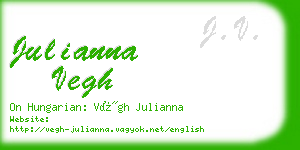 julianna vegh business card